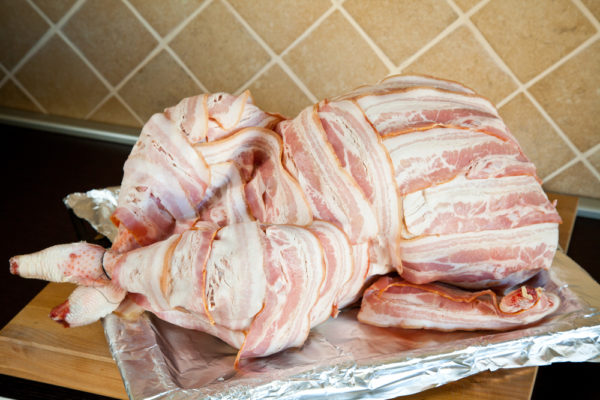 bacon wrapped turkey 2